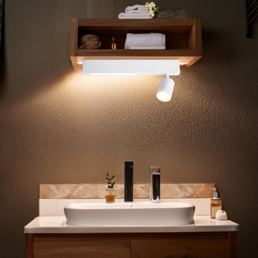 LED Reflektorska lampa MAGNET LED/5W/230V + 1xGU10/60W 3000/4000K bela