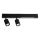 LED Reflektorska lampa MAGNET LED/5W/230V + 2xGU10/60W 3000/4000K crno