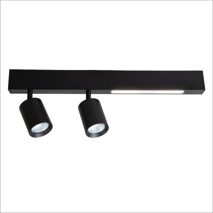 LED Reflektorska lampa MAGNET LED/5W/230V + 2xGU10/60W 3000/4000K crno