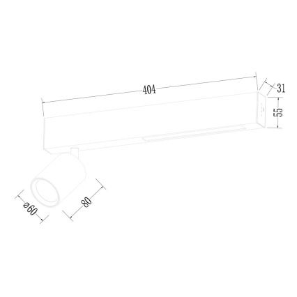 LED Reflektorska lampa MAGNET LED/5W/230V + 2xGU10/60W 3000/4000K crno