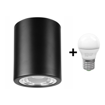 LED Reflektorska lampa TACO 1xE27/15W/230V crno