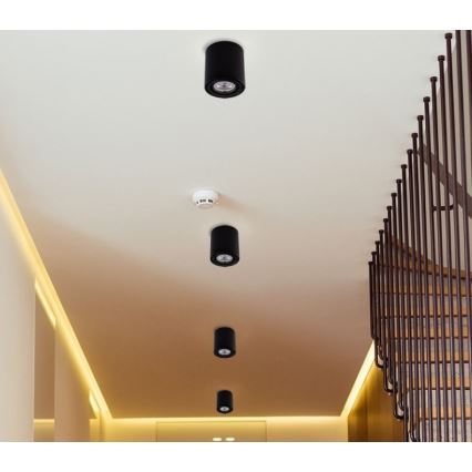 LED Reflektorska lampa TUBA 1xGU10/5W/230V 2700K crno
