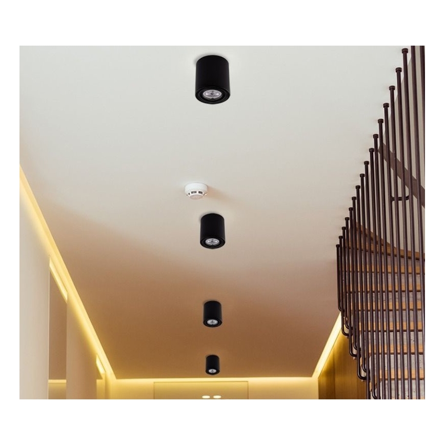 LED Reflektorska lampa TUBA 1xGU10/5W/230V 2700K crno