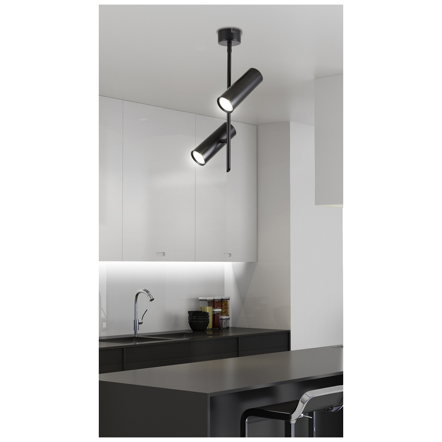 LED Reflektorska lampa TUBA 2xLED/10W/230V crno
