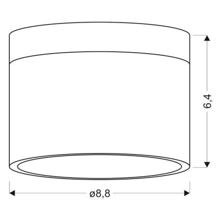 LED Reflektorska lampa TUBA LED/9W/230V bela/crno