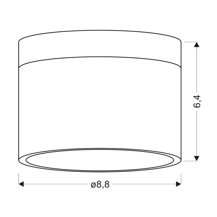 LED Reflektorska lampa TUBA LED/9W/230V bela/crno