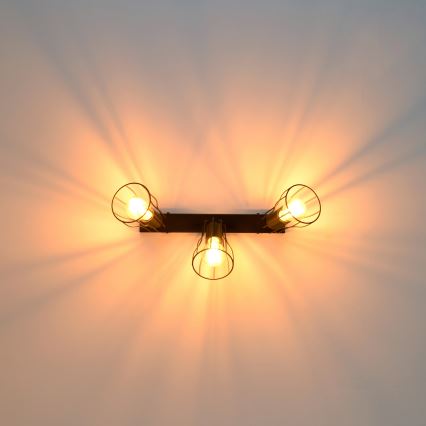 LED Reflektorska lampa TUBE II 3xE27/15W/230V crno