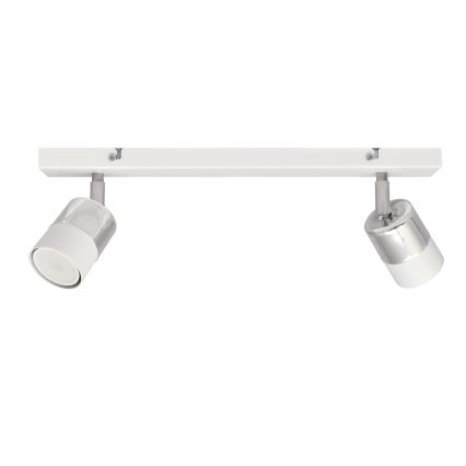 LED Reflektorska lampa TUBSSON 2xGU10/4,8W/230V bela/sjajni krom