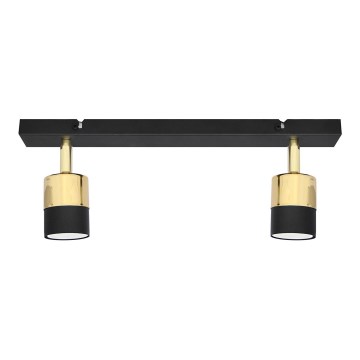 LED Reflektorska lampa TUBSSON 2xGU10/4,8W/230V crno/zlatna