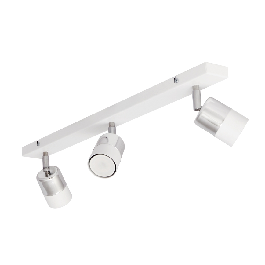 LED Reflektorska lampa TUBSSON 3xGU10/4,8W/230V bela/sjajni krom
