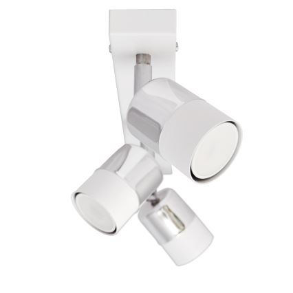 LED Reflektorska lampa TUBSSON 3xGU10/4,8W/230V bela/sjajni krom