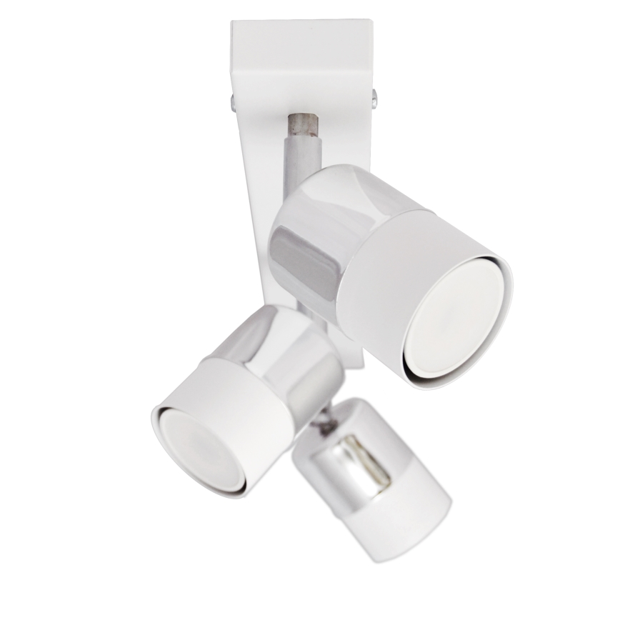 LED Reflektorska lampa TUBSSON 3xGU10/4,8W/230V bela/sjajni krom