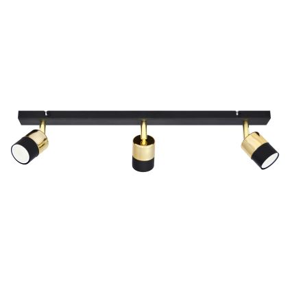 LED Reflektorska lampa TUBSSON 3xGU10/4,8W/230V crno/zlatna