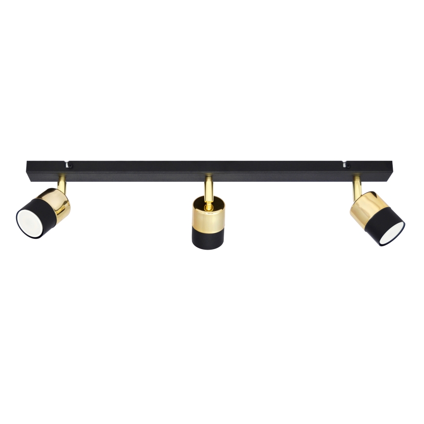 LED Reflektorska lampa TUBSSON 3xGU10/4,8W/230V crno/zlatna