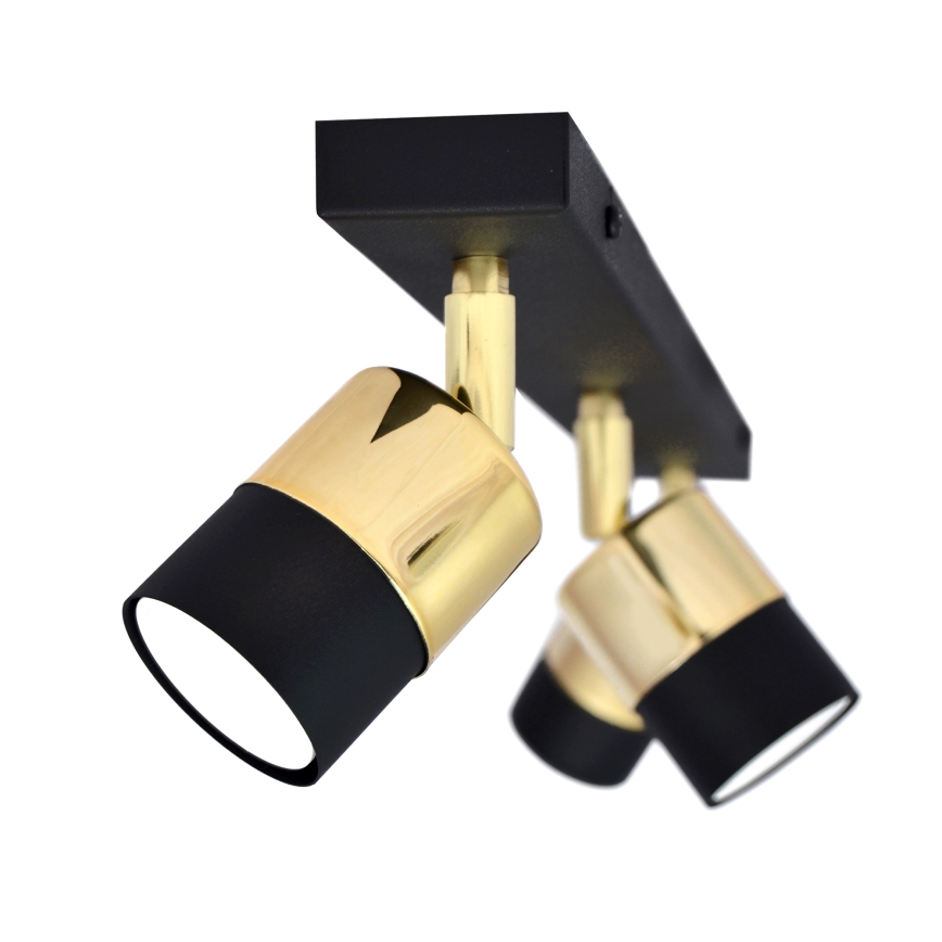 LED Reflektorska lampa TUBSSON 3xGU10/4,8W/230V crno/zlatna
