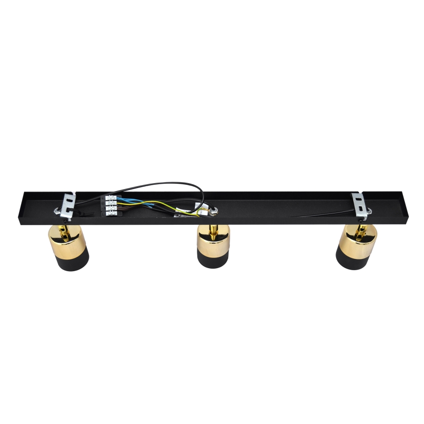 LED Reflektorska lampa TUBSSON 3xGU10/4,8W/230V crno/zlatna