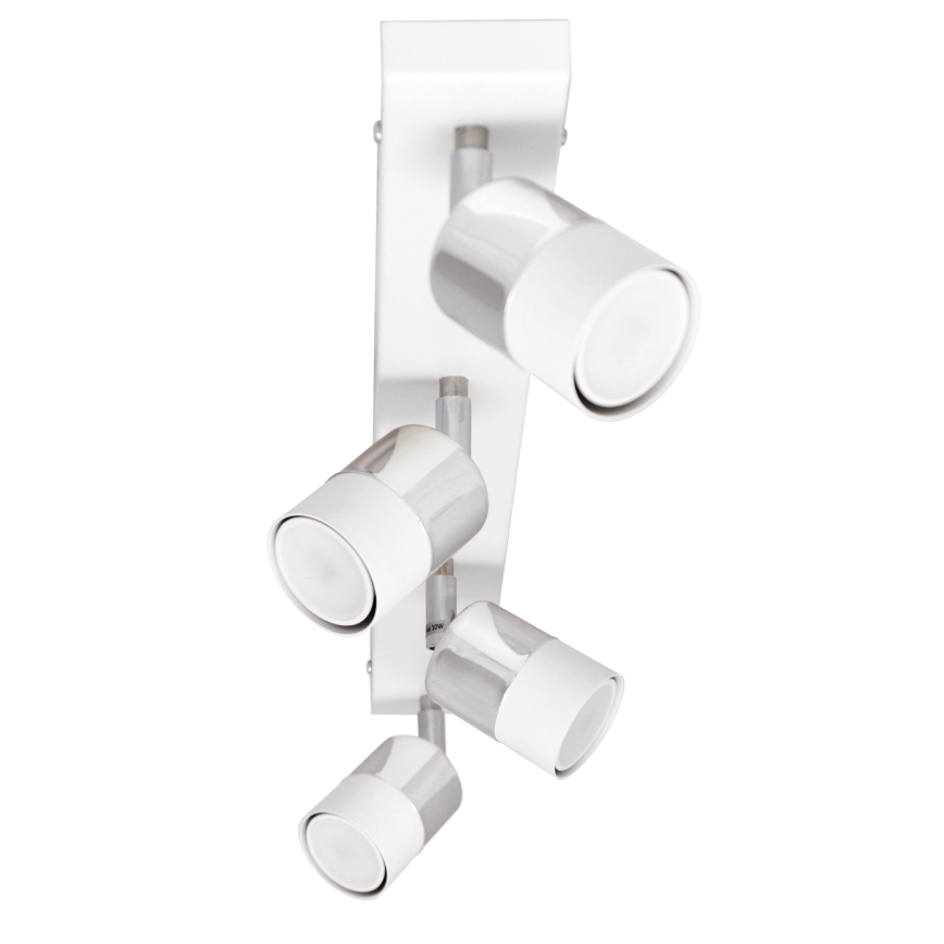 LED Reflektorska lampa TUBSSON 4xGU10/4,8W/230V bela/sjajni krom
