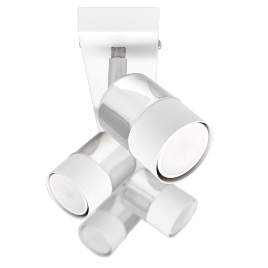 LED Reflektorska lampa TUBSSON 4xGU10/4,8W/230V bela/sjajni krom
