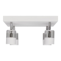 LED Reflektorska lampa TUBSSON 4xGU10/4,8W/230V bela/sjajni krom
