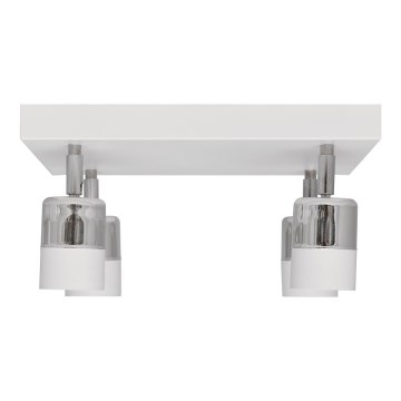 LED Reflektorska lampa TUBSSON 4xGU10/4,8W/230V bela/sjajni krom