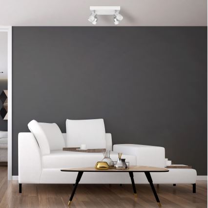 LED Reflektorska lampa TUBSSON 4xGU10/4,8W/230V bela/sjajni krom