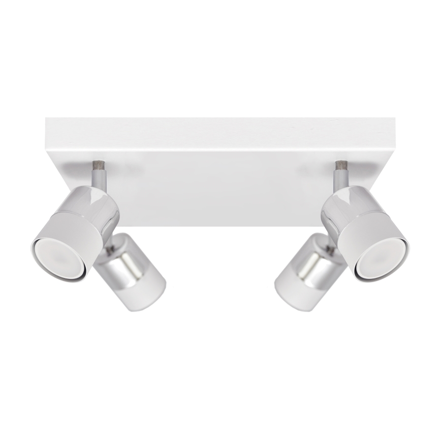 LED Reflektorska lampa TUBSSON 4xGU10/4,8W/230V bela/sjajni krom