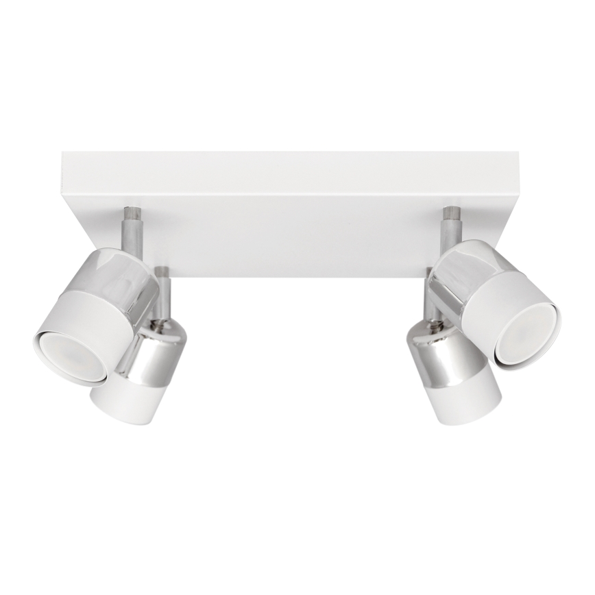 LED Reflektorska lampa TUBSSON 4xGU10/4,8W/230V bela/sjajni krom