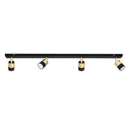 LED Reflektorska lampa TUBSSON 4xGU10/4,8W/230V crno/zlatna