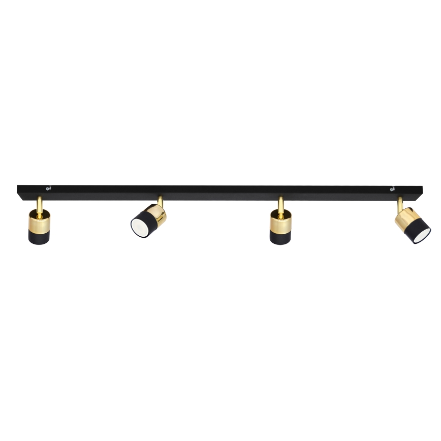 LED Reflektorska lampa TUBSSON 4xGU10/4,8W/230V crno/zlatna