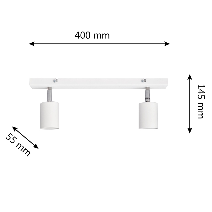 LED Reflektorska lampa TUNE 2xGU10/4,8W/230V bela