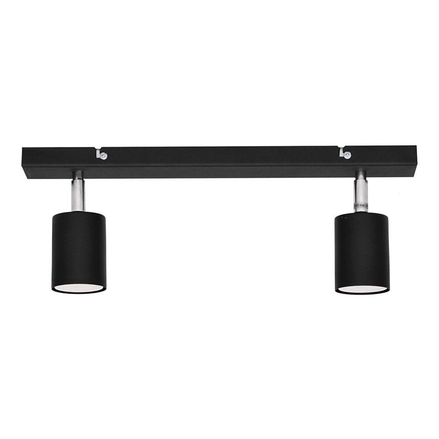 LED Reflektorska lampa TUNE 2xGU10/4,8W/230V crno