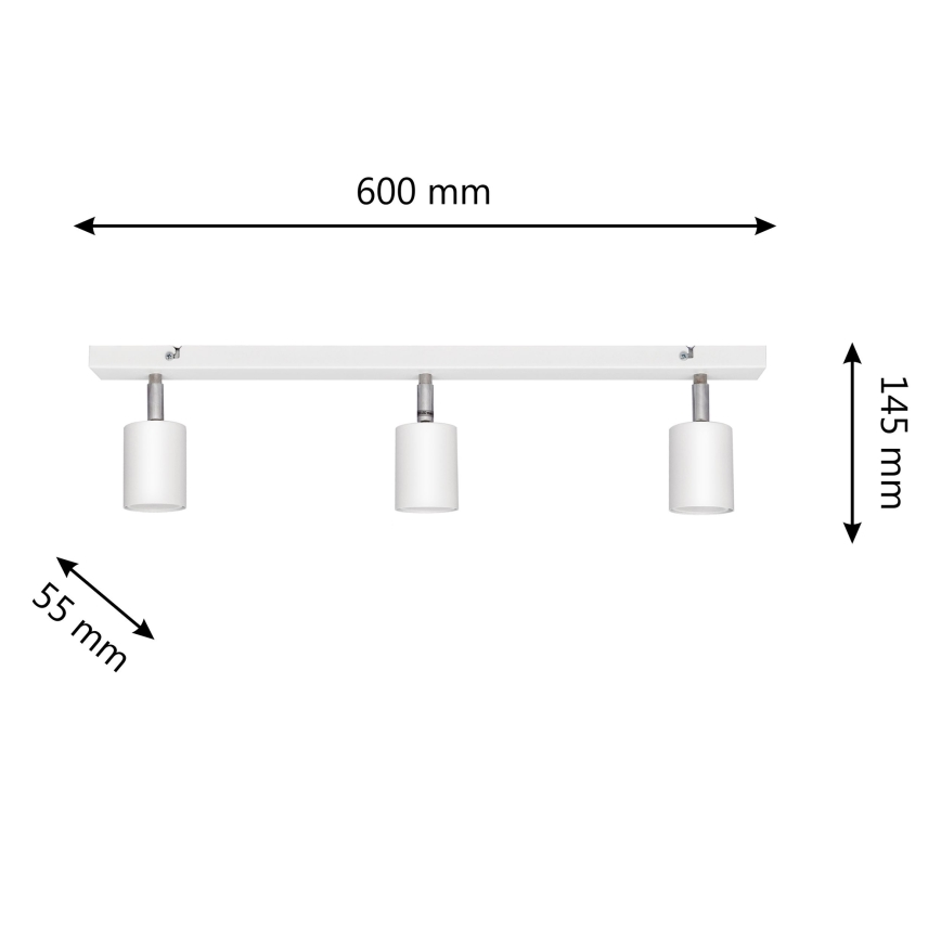 LED Reflektorska lampa TUNE 3xGU10/4,8W/230V bela