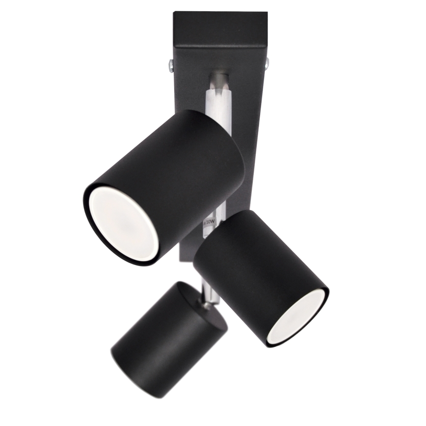 LED Reflektorska lampa TUNE 3xGU10/4,8W/230V crno