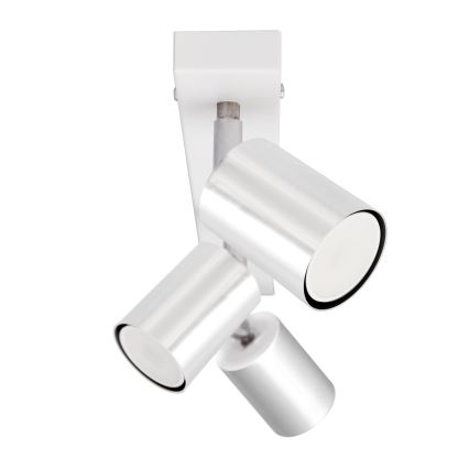 LED Reflektorska lampa TUNE 3xGU10/4,8W/230V mat krom/bela