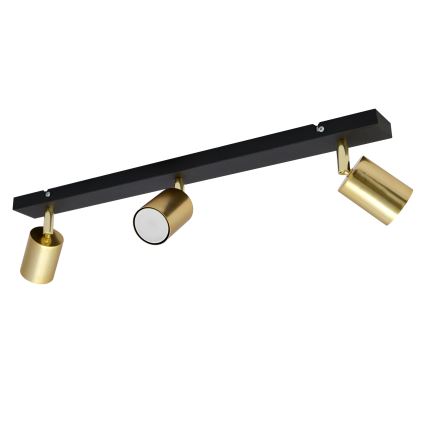 LED Reflektorska lampa TUNE 3xGU10/4,8W/230V zlatna/crno