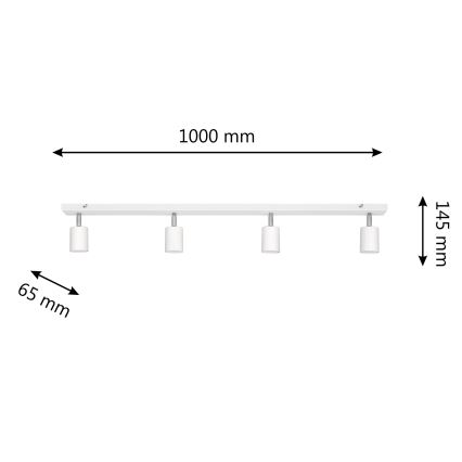 LED Reflektorska lampa TUNE 4xGU10/4,8W/230V bela