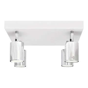 LED Reflektorska lampa TUNE 4xGU10/4,8W/230V mat krom/bela