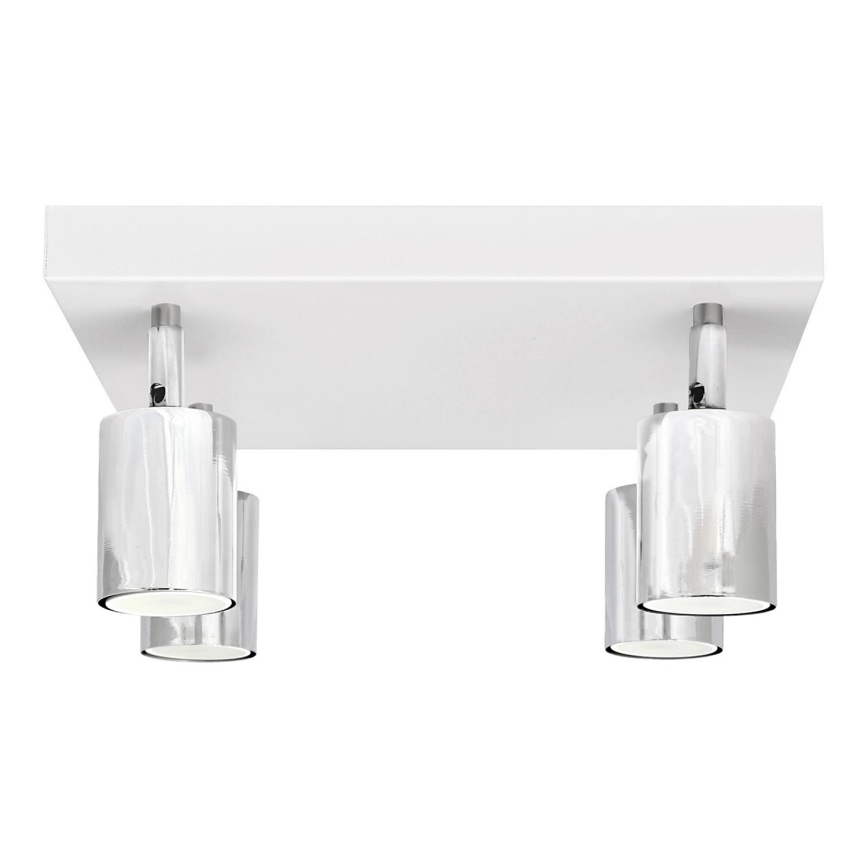 LED Reflektorska lampa TUNE 4xGU10/4,8W/230V mat krom/bela