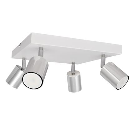 LED Reflektorska lampa TUNE 4xGU10/4,8W/230V mat krom/bela