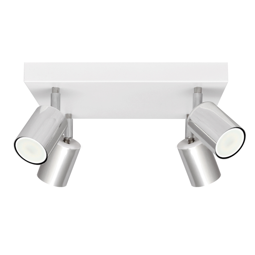 LED Reflektorska lampa TUNE 4xGU10/4,8W/230V mat krom/bela