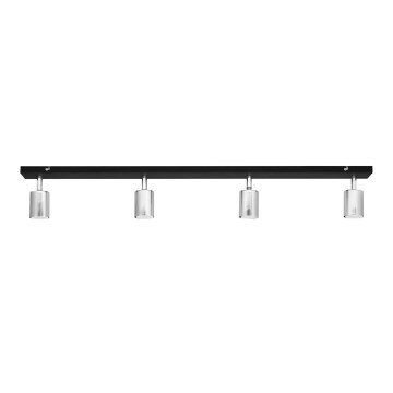 LED Reflektorska lampa TUNE 4xGU10/4,8W/230V mat krom/crno