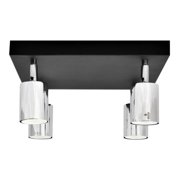 LED Reflektorska lampa TUNE 4xGU10/4,8W/230V mat krom/crno
