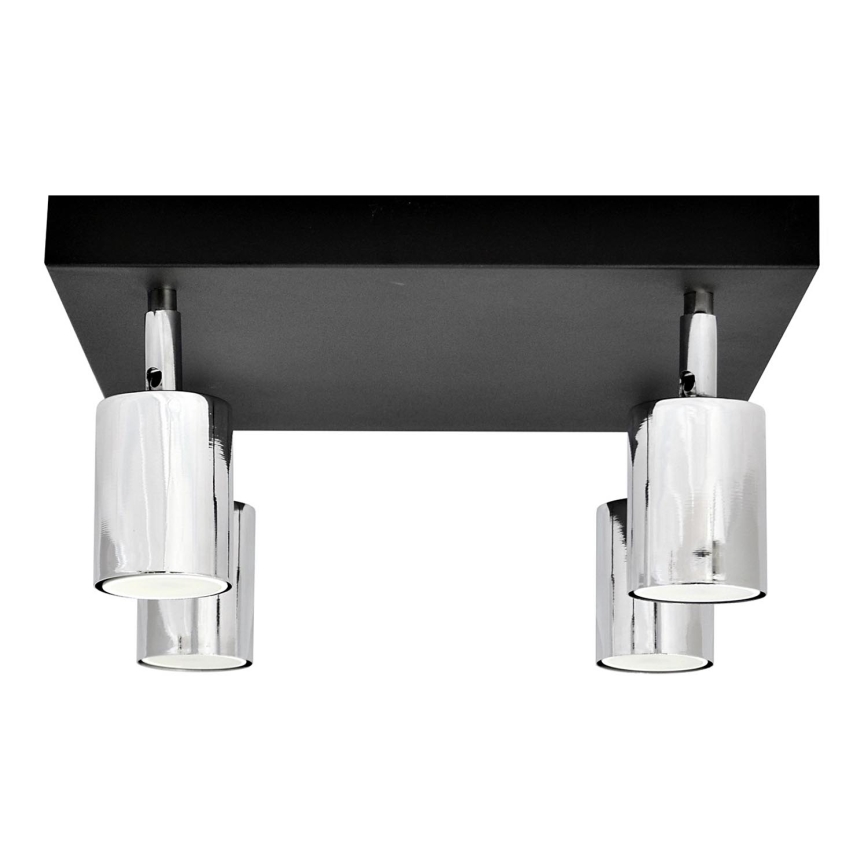 LED Reflektorska lampa TUNE 4xGU10/4,8W/230V mat krom/crno