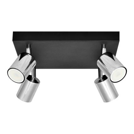 LED Reflektorska lampa TUNE 4xGU10/4,8W/230V mat krom/crno