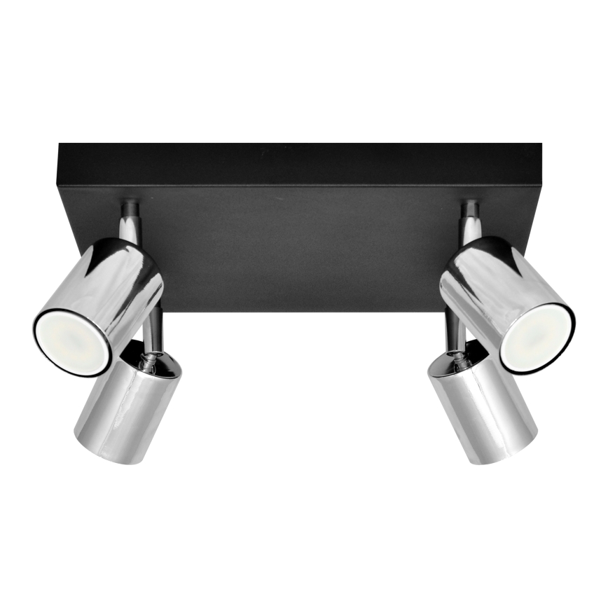 LED Reflektorska lampa TUNE 4xGU10/4,8W/230V mat krom/crno