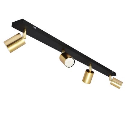 LED Reflektorska lampa TUNE 4xGU10/4,8W/230V zlatna/crno