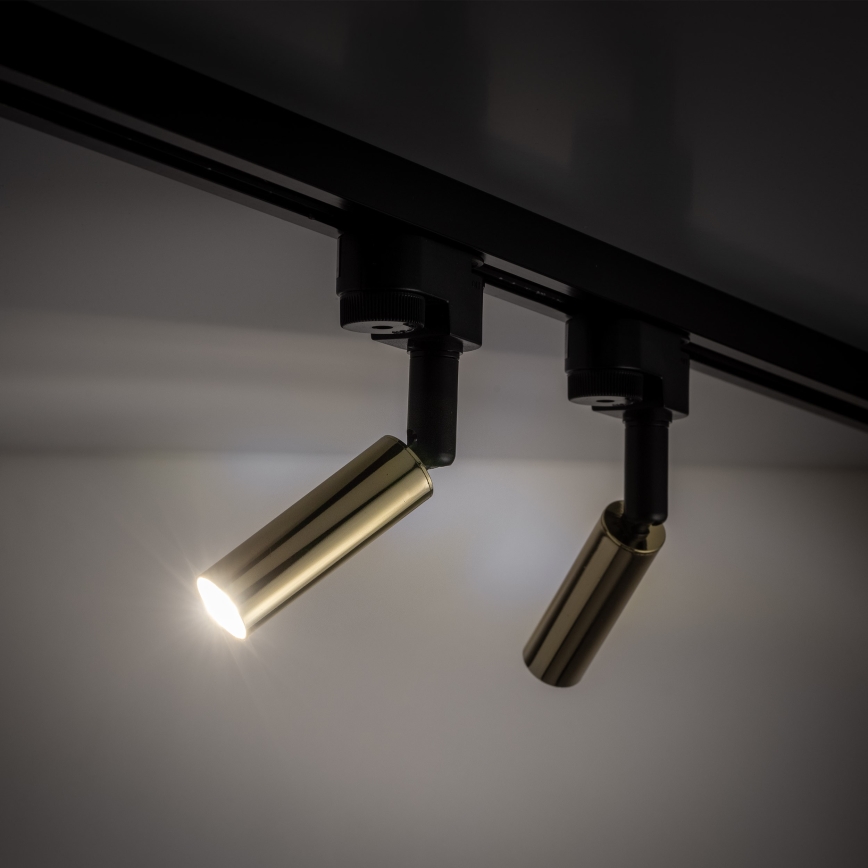 LED Reflektorska lampa za 1-fazni šinski sistem LAGOS 1xG9/3W/230V zlatna/crno