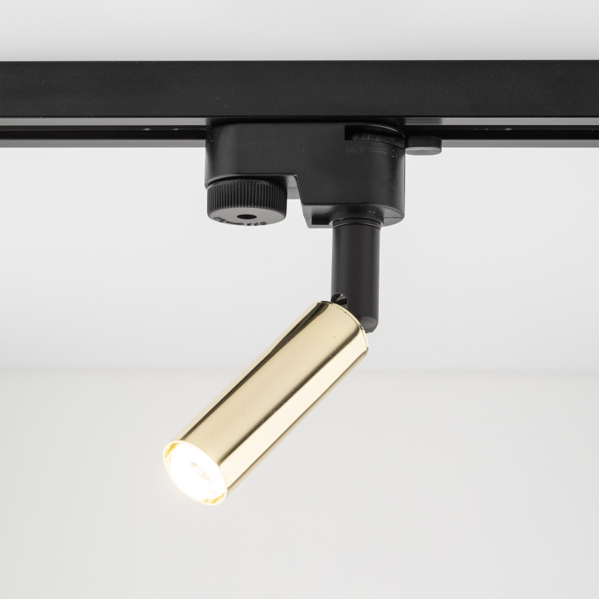 LED Reflektorska lampa za 1-fazni šinski sistem LAGOS 1xG9/3W/230V zlatna/crno