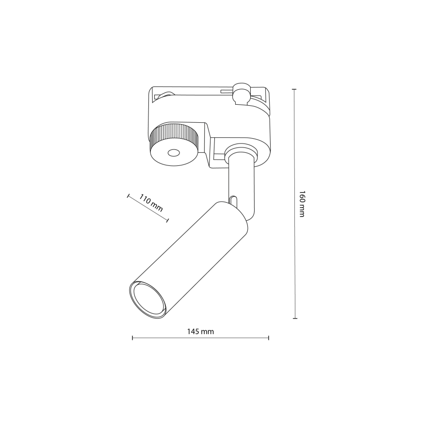 LED Reflektorska lampa za 1-fazni šinski sistem LAGOS 1xG9/3W/230V zlatna/crno