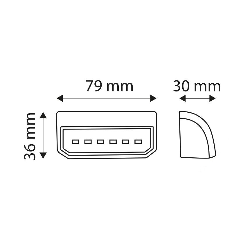 LED Reflektorska oznaka LICE LED/0,2W/12-24V IP67